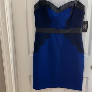 NWT Guess faux leather cocktail dress